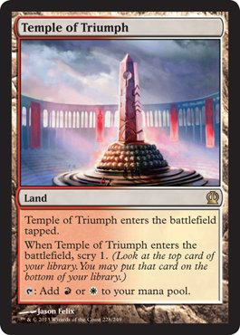 Magic: the Gathering - Temple of Triumph (228/249) - Theros by Magic: the Gathering
