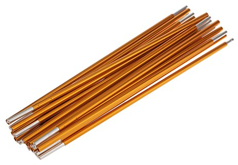 SM SunniMix Zeltstangen Fernrohr Alu Ersatzgestänge Aufstellstangen, Gold, 395cm