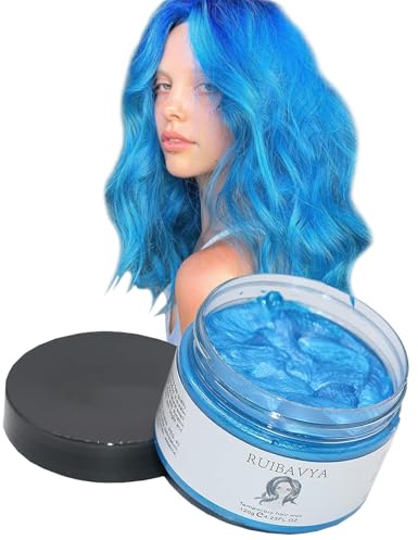Natürliches Haarfarben Wachs Temporäres Haarfärbewachs für Partys Halloween Cosplay Instant Haarfärbemittel Haarstyling