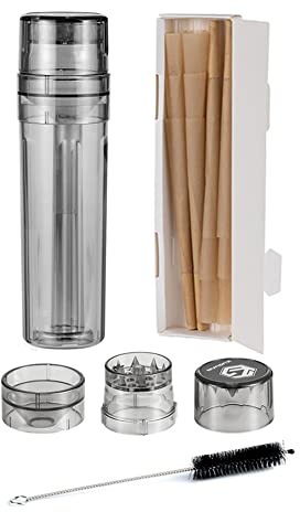 Portable Herb & Spice Grinder, All-in-One Cone Loader & Pre-Roll Machine - Free for 12 Cones