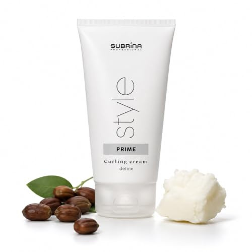 Subrina Professional Style Prime definiert die Creme für Locken, starker Halt, Curling Cream, 150 ml | Für definierte, geschmeidige Locken mit Anti-Frizz-Effekt und flexiblem Halt dank pflegendem Urea