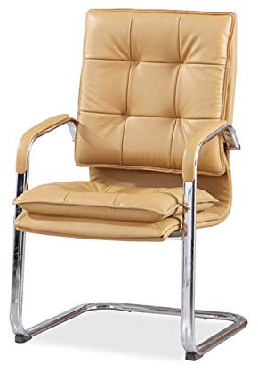 uemlle Chef-Computer-schreibtischstuhl, Bequeme Schreibtischstühle Mit Hoher Rückenlehne Und Armlehnen, Stuhl Für Esszimmer, Schlafzimmer Und Wohnzimmer, 55 X 115 cm(Color:Khaki)