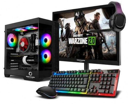 Outlet Computer Outsider PC Gaming BIANCO Completo CPU I7 - RAM 16GB - SSD 480GB - GeForce 4GB - Monitor 27
