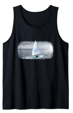 Optimist Dinghy Segelboot Liebhaber Laser Opti Segeln Tank Top