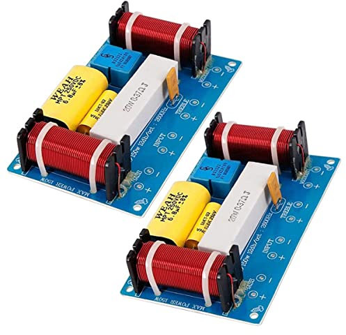 Zunedhys 2Pcs 120W Speaker Crossover 3 Way Frequency Divider Loudspeaker WEAH-338 3 Crossover Filters Speakers Frequency Divider