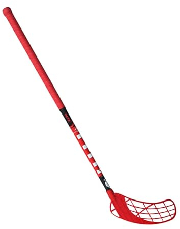 F Fityle Unihockeyschläger-Ausrüstung, tragbar, vielseitig, für Spieler, Anfänger, Starter, Indoor-Hockeyschläger, Training für Outdoor-Sportarten, Indoor, Rote rechte Hand