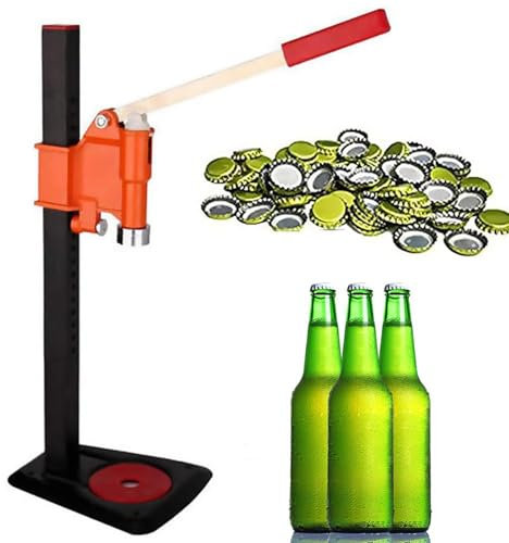Manuell Flasklockförslutning, Bänkförslutning För ölflask, För 26 Mm Kapsyler, Justerbar Höjd För ölförslutning För öl, Förslutningssats För ölflask, Med Automatisk Spak, För Flaskförslutning