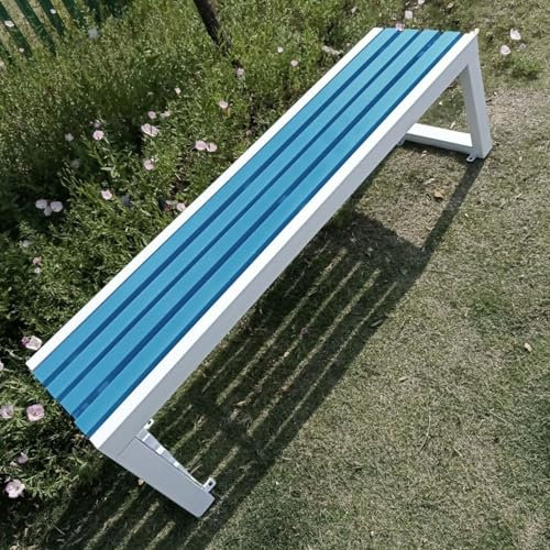 ENWYTE Gartenbank Ohne Lehne Gartenbänke Wetterfest Terrassenbank Parkbank Modern Sitzbank Ohne Armlehne Für Garten Veranda Terrasse Park(M,150cm)