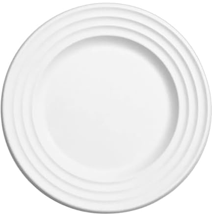 Monouso | 50 Platos de Caña de Azúcar, Ø23 cm, Color Blanco, Vajilla Desechable, Biodegradables, Compostables, Aperitivos, Apto para Microondas y Congelador, Eventos y Catering