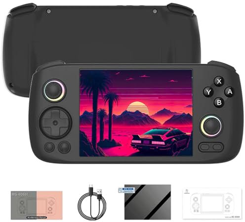 NULA 𝗡𝗲𝘄 RG406H Retro Handheld Spielkonsole, 4 Zoll Touchscreen 5000 mAh Android 13 Unisoc T820 Prozessor Emulator Videospiel Erwachsene Kinder (Keine Spiele)