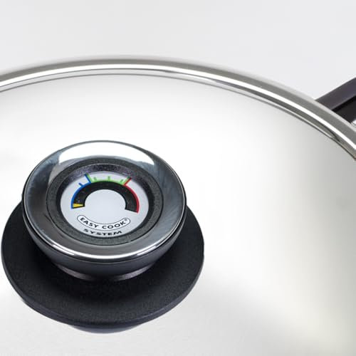 OPPAHA Termómetro Visiotherm Termo Control Tapa Olla – Perilla compatible con diferentes marcas y modelos – Rosca de latón 5 mm anti quemaduras – 1 unidad