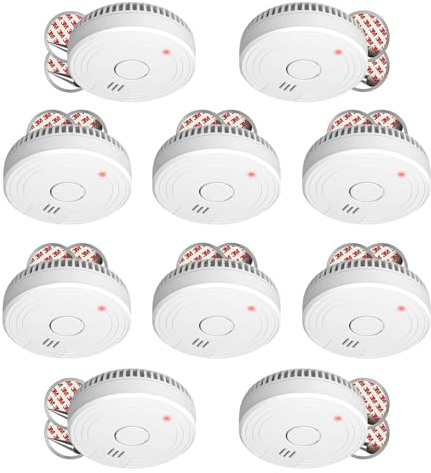 10-Pack ELRO FS1805 con batteria da 5 anni e montaggio magnetico – Conforme alla norma europea EN14604