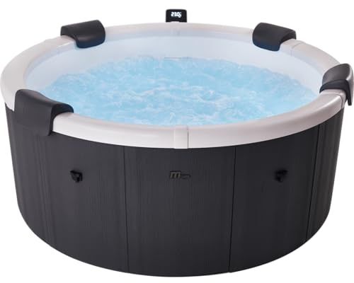 MSpa Denver SPA rígido Circular 4-6 Personas con Jets EcoPulse, Burbujas Air Jet, calefacción, LED, ozono y desinfección UVC+