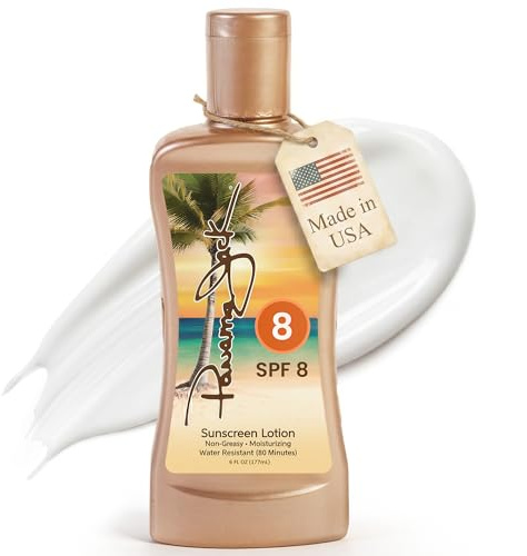 Panama Jack Sunscreen Tanning Lotion, SPF 8, 6 OZ (Pack of 1)