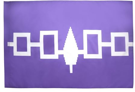 AZ FLAG Kanadas flagga Iroquois 150 x 90 cm - indiansk flagga 90 x 150 cm stånghylsa