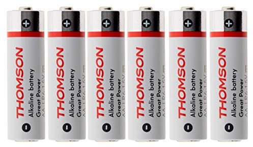 Thomson - Pack de 6 Piles alcalines LR06 AA 1,5V