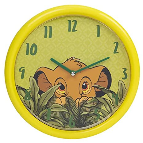 Disney Orologio da parete Simba dal re dei leoni – Orologio per cameretta dei bambini