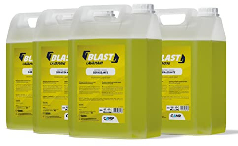 Camp BLAST sapone sgrassante, Sapone Mani Liquido per Sporchi Difficili, Profumato al Limone, 4x5 L