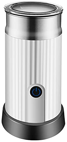 HMTE Automatic Milk Frother and Warmer,Electric Milk Foamer,Hot and Cold Foam Maker,Coffee Frother,Four in One Function,for Coffee,Hot Chocolates,Latte,Cappuccino,White