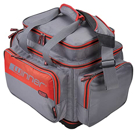 Tandem Baits Winner Hard Base XL Große Angeltasche wasserdichte Tasche Karpfenzubehör-Angelkoffer | Umhängetasche für Angelzubehör | Wasserfeste Tasche für Bissanzeiger Boilies Lieblingsköder