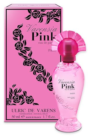 ULRIC DE VARENS - Eau de Parfum Varensia Pink - Floral, Fleurs Blanches, Fruité - Parfum Femme - Vaporisateur - Made in France - 50 ml