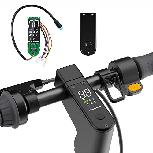 Yungeln Scooter Armaturenbrett mit Bluetooth, 3 Verbindungskabel Dashboard Platine mit Abdeckung kompatibel für Segway Ninebot MAX G30 Electric Scooter
