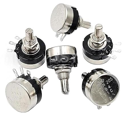 JMORCO 50PCS RV24YN20S Potentiometer 100 101 102 B103 104 105 201 202 203 204 254 302 303 501 502 503 504 5K 10K 100K 500K 200K Ohm (Size : 200 Ohm)
