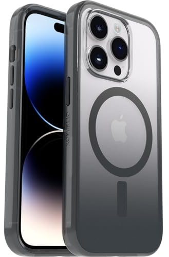 OtterBox Clear Case Series with MagSafe for iPhone 14 Pro, Shockproof, Drop Proof, Ultra-Slim, Protective Case, 2x Tested to Military Standard, Obsidian
