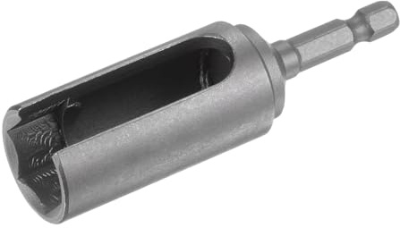 QUARKZMAN 80mm langer 17mm Sechskantmuttern-Schraubendreher-Bit-Adapter mit Schlitzverlängerung 1/4 Sechskantschaft Cr-V