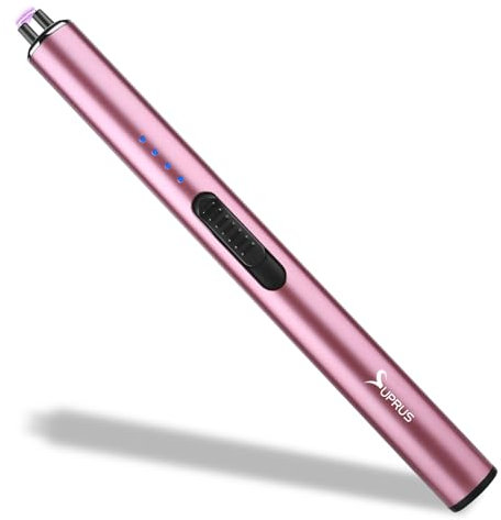 SUPRUS Electric Lighter Windproof Flameless USB-C Arc Rechargeable Lighter with Safety Lock