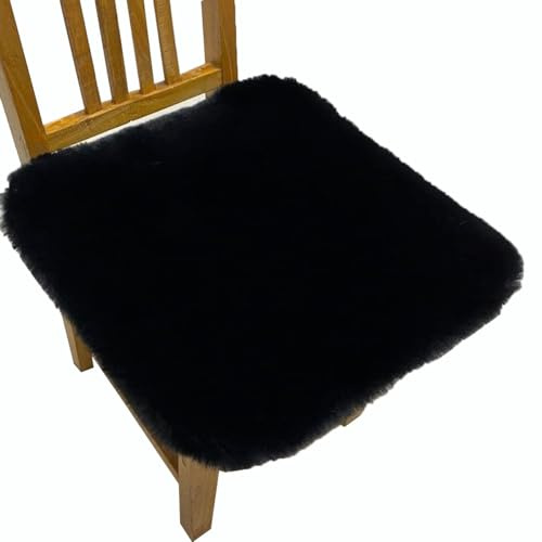 uyeoco Plüsch-Stuhlkissen Quadratisch Sitzbezug Flauschiges Kissen Teppichmatte Weich Flauschig Wohnzimmerschlafzimmer Sofa Stuhl-Sitzkissen Dekor(P10,50x50cm(20x20in))