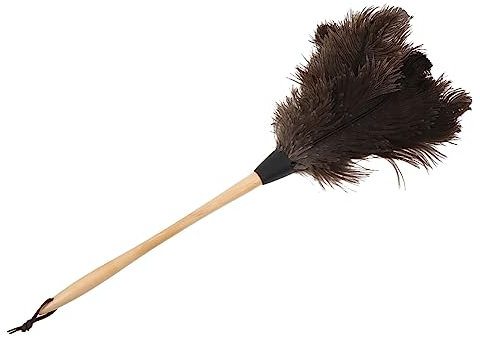 Baluue Spazzola Per Spolverare Leggera Duster Con Manico in Legno Di Struzzo Per La Cucina Della Stanza E Lauto