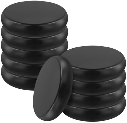 SINJEUN Set di 10 Pietre Calde in Basalto Naturale, 8 cm, per Massaggio Viso, Schiena, Gambe e Corpo, Spa e Benessere