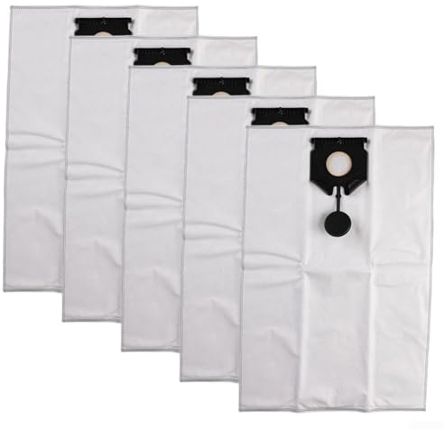 Advokingtap 5 Pack Dust Bags for Karcher NT 40/1 NT 50/1 Tact 2.889-155.0 Vacuum Cleaner,Replacement Filter Bags,High Efficiency,Non-Woven