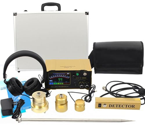 Detector De Fugas De Agua SubterráNea Profesional,Sensor GeóFono De Fuga De Agua EléCtrico,con auriculares y 4 engranajes ajustables,para Interiores Y Exteriores