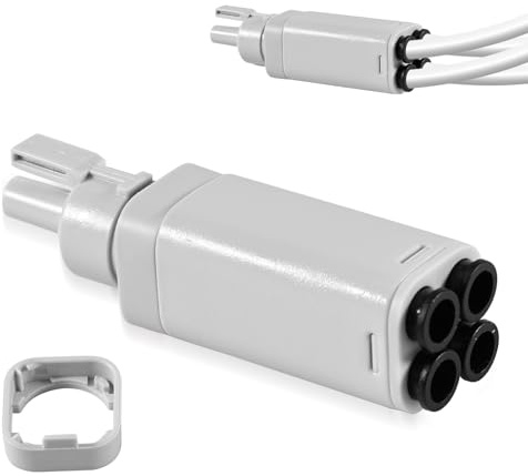 Silkwish Adattatore 4 in 1 PTFE per Bambu Lab A1/A1 mini connettore di espansione per 4 moduli di alimentazione e AMS – Supporto Multimaterial – Compatibile con stampanti 3D A1/A1 mini serie