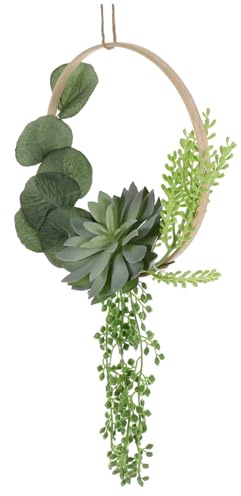 VALICLUD Colgante de Suculentas Artificiales Simuladas Decoración de Pared para Interiores y Exteriores Guirnalda Decorativa para Bodas Hogar y Fiestas Fácil Instalación