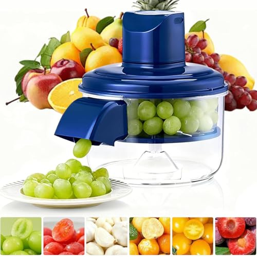 Automatic Peeler Machine 50W Cordless Fruit & Garlic Peeler with Stainless Steel Blades, Rechargeable Skin Remover for Grapes, Cherry Tomatoes & Small Fruits, Efficient Kitchen Gadget