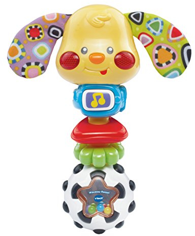 Vtech Baby Wauwau-Rassel â€“ Babyrassel Im Hündchen-Design Mit Lustigen Sätzen, Musik Und Lichteffekten â€“ Für Babys Von 3-24 Monaten