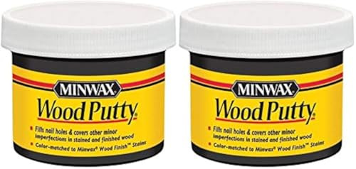 Minwax 13618000 Wood Putty, 3.75 Ounce, Ebony-2 Pack