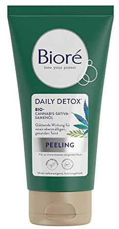BIORÉ Daily Detox Peeling - Mit Bio-Cannabis-Sativa-Samenöl, 125 ml