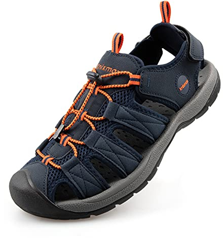 Knixmax Sandalias Hombre Verano Deportivas Exterior Ligero Antideslizantes Casual Senderismo Trekking Azul EU 42