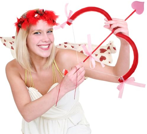 TOYANDONA 1 Set Cupid Bow Und Set Valentines Day Cupid Kostüm Set Fancy Dress Kostüm Zubehör für Urlaub Festival Party Supplies