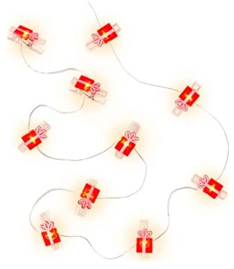 goobay LED Foto Clip Lichterkette, 10 Clips, Geschenk, für Polaroid Bilder
