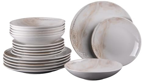 Table Passion - Service d'assiettes 18 pièces Mojave