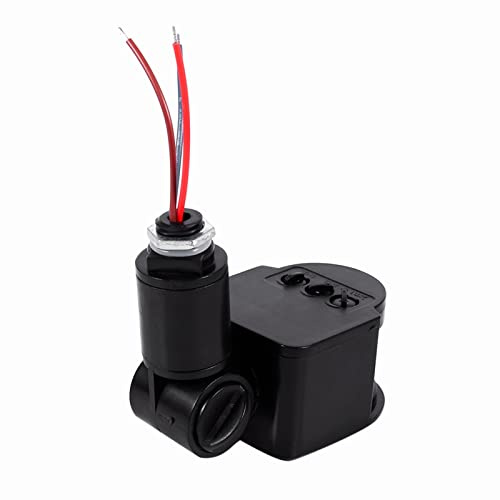 Wakects LED Extérieur 180° Sécurité Infrarouge PIR Capteur de Mouvement Détecteur de Lumière Noir