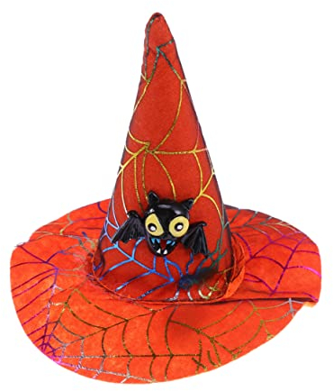 FOMIYES Funny Headgear Pet Hat Cat Puppy Witch Hat Soft Comfortable Adjustable Halloween Christmas Decor for Dogs Cats