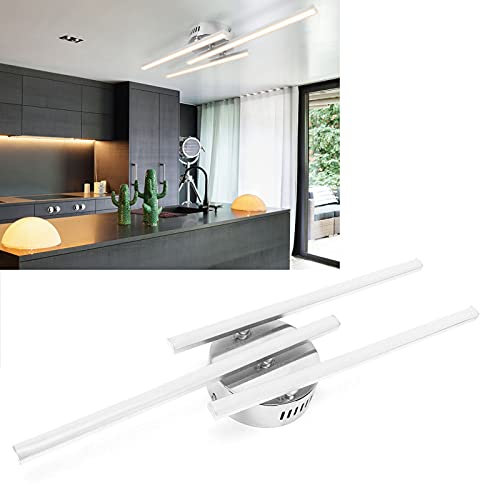 Topyond Moderne Deckenleuchte 3-Streifen LED-Deckenleuchte Für Wohnzimmer Schlafzimmer Restaurant Warmes Licht AC85-265V Für Wohnzimmer, Küche, Schlafzimmer, Esszimmer
