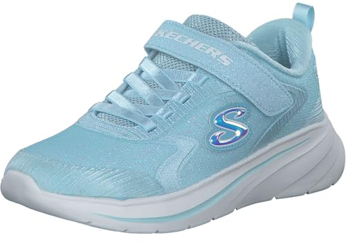 Skechers Wave 92 303557L/LTBL Chaussures basses pour fille avec fermeture Velcro Taille 33, Bleu Lt Blue, 33 EU
