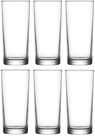 Turkish Zone Türkisches Raki Glas Raki Bardagi 190cc gerades Modell 6 Gläser Limonadenglas